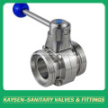 DIN Sanitary Butterfly Valves Male end